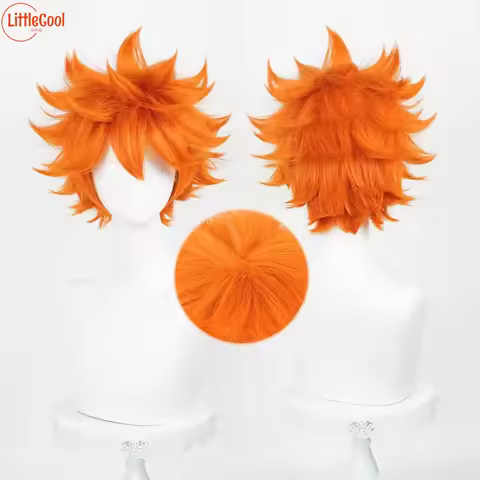 High Quality Hinata Shoyo Cosplay Wig Shoyo Hinata 30cm Short Orange Heat Resistant Synthetic Hair A