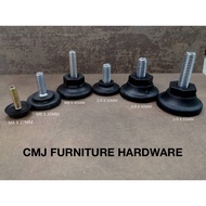 Adjustable Screw Leg Stopper Furniture Table Chair Levelling (M6 X 27MM), (M8 X 30MM/45MM), (3/8 X 3