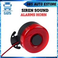 GBS Auto Estore Reverse Horn Dc 12v 24v 105DB Auto Warning Siren Sound Backup Alarms Horns With LED 