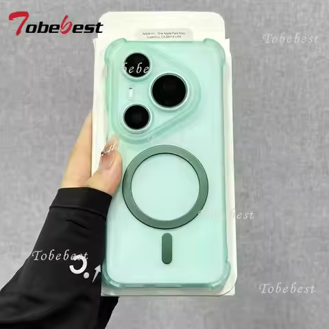 Airbag Shockproof Magnetic Wireless Charging Case For Huawei Pura 80 70 Ultra P60 P50 P40 P30 Pro Ma
