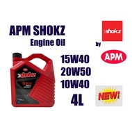 APM SHOKZ 10W30. 15W40, 20W50 - 4L ENGINE OIL