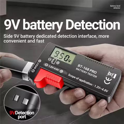 BT-168 Pro Digital Battery Tester LCD Display C D AA AAA 1.2V-4.8V Button Cell Battery Capacity Chec