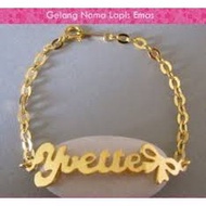 Name bracelet First hand gold plated name jewelry G-06