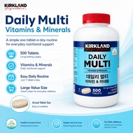 Kirkland Signature Daily Multi Vitamin & Mineral (Exp:12/2028) 1,515mg x 500 Tablets | Complete Dail
