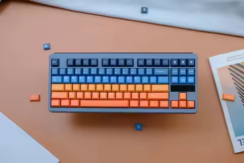 GMK Skyline Keycaps 130 Keys PBT Material Keycaps Cherry Profile DYE-SUB For MX Switch Wooting 7U Me