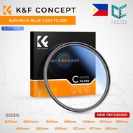 CLEARANCE K&F Concept 37mm to 82mm C Series Slim MCUV BLUE COATED Filters for Lenses