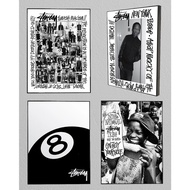 STUSSY : Poster + Framebock / Frame Size 45x30: STUSSY (BOOTLEG) - STUSSY 8 BALL / STUSSY ASAP ROCKY