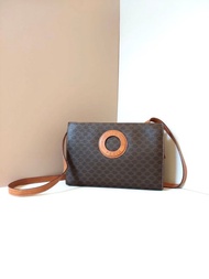 【特選貨品】稀有中古二手Celine皮革圓環包側背孭斜單肩手袋小包