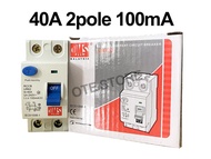 UMS 40A 100mA 2POLE ELCB