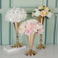 Luxury Gold Flower Vase Home Vase desktop Craft Flower Arrangement Wedding Party Christmas Flower Stand