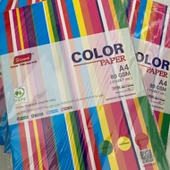 Approximately 100 Sheets Of Grand A4 Luminous 5-Color Mixed Paper 80 gsm