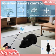 Remote Control Rat Mouse Cat Toy Realistic RC Fake Rat Mouse Toy Flocking Wireless Electronic Intera
