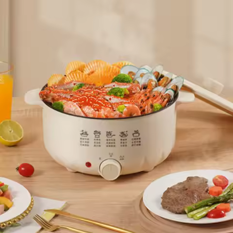 Electric hot pot, multi-functional electric cooker, electric grill, stir-fry pan, non-stick pan.
