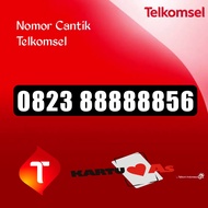 Nomor Cantik Hexa 888888 Telkomsel Kartu As 0823 88888856 Super Langka 888 888 888856