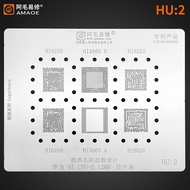 Amaoe BGA reballing template stencil for Huawei CPU Hi6250/Hi3660/HI3650/Hi6220/Hi6290/Hi3690/6280/H