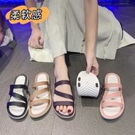 รองเท้าแตะรองเท้าแตะชายหาด Kehao2 2024ใหม่สำหรับฤดูใบไม้ผลิ/ฤดูร้อนรองเท้าผ้าใบรองเท้าแตะสำหรับผู้หญิงรองเท้าส้นแบนแบบลำลองฉบับเกาหลี