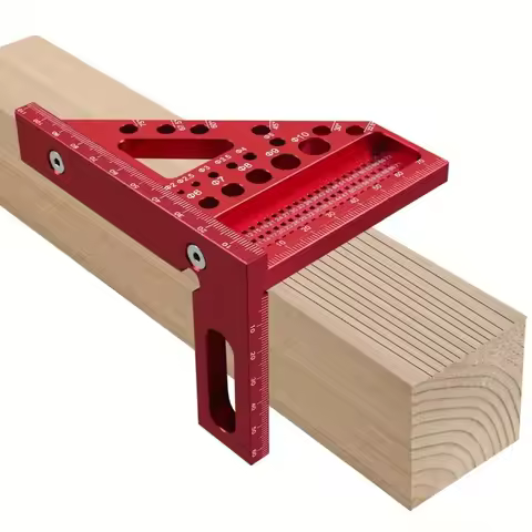 High Precision Measuring Tool Square Protractor Miter Set Square with Positioning Pin Angle Scriber 