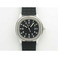 DL AQUANAUT JUMBO 5069G SS BEST EDITION BLACK DIAL ON BLACK RUBBER STRAP ASIAN PP324CS