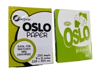 OSLO PAPER 1 REAM 250 PCS ( RANDOM BRAND ) 9X12