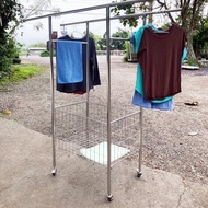 304不鏽鋼　多功能曬衣車　移動式設計晾衣架　曬衣桿長度可伸縮