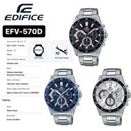 [ OFFICIAL CASIO WARRANTY ] EDIFICE EFV-570D SERIES MEDIUM SIZE STAINLESS STEEL MEN WATCH