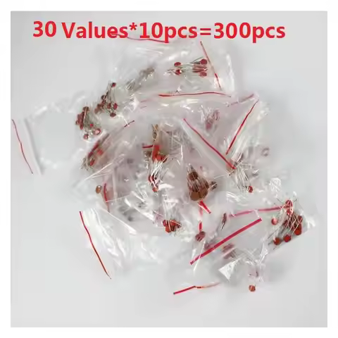 Ceramic Capacitor Kit 30 Values*10pcs=300pcs 2pf To 0.1uf 50V Assortment Pack Assorted Kit Set 103 1