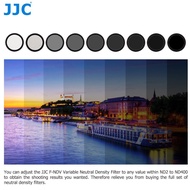 JJC F-NDV77 Variable Neutral Density Filter ND2 - ND400 for 77mm lens camera ND Filter