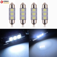 [GRKN] 4pcs 36mm 3-LED 5050 SMD C5W 6418 CANBUS Error Free Dome Light Lamp Bulb