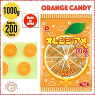 PINE / BIG SIZE  / ORANGE AME / Orange Flavored Fruit Candy / Approx. 1000g (1kg) / Approx. 200 piec