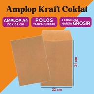 Kraft Envelope A4 22x31 cm POLOS | Aesthetic envelopes | Packing Envelope | Vintage Kraft Envelope |