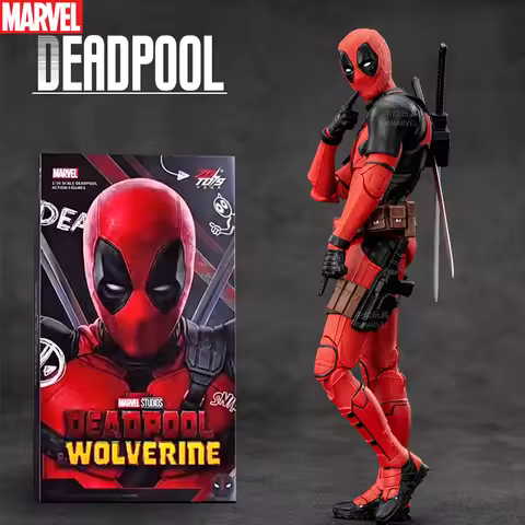 New ZD Toys Deadpool & Wolverine Model 7in 1/10 Action Figures Deadpool Model Marvel Superheroes Col