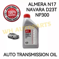 (100% ORIGINAL) AUTO TRANSMISSION FLUID ATF OIL MATIC S (1L) NISSAN ALMERA N17 NAVARA D23T NP300