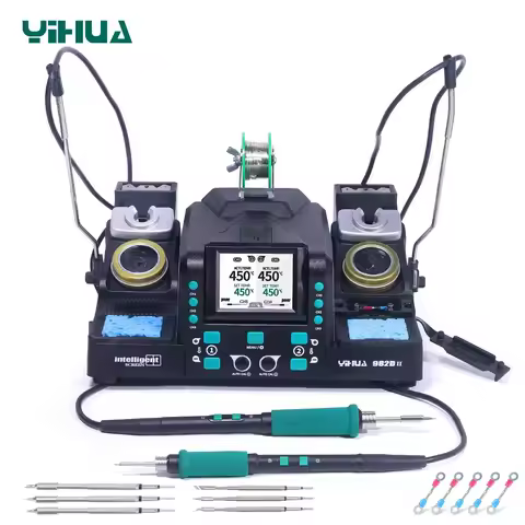 YIHUA 982D-II C210 C245 Microscope Soldering Iron Station for SMT Electronics Component Repair Weldi