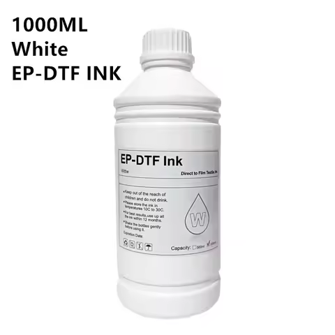 1000ML White DTF INK For DTF Film Direct Transfer Film Heat Transfer for Epson Printer Ink I3200 L18