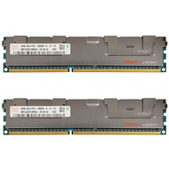 Hynix DDR3 32G (2X16GB) หน่วยความจำเซิร์ฟเวอร์1333 PC3-10600R,240Pin เมมโมรี่ RAM DDR3 1.5V REG ECC พร้อมฮีทซิงค์