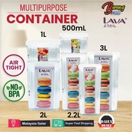 LAVA Multipurpose Airtight Food Container / Bekas Makanan / Bekas Kuih