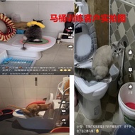 Pet supplies cat toilet training tools Cat litter mat Cat trash box training tray holder