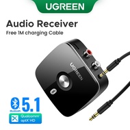 UGREEN Bluetooth RCA Receiver 5.1 aptX L/4.1 Wireless Audio Music Adapter for Car (3.5mm)