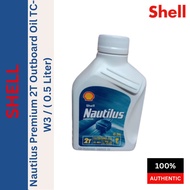 550022219 Shell Nautilus Premium 2T Outboard Oil TC-W3 / ( 0.5 Liter - 1 Botol )