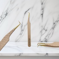 (New) Cream Gold 90 degrees Tweezer