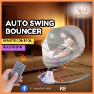 Newborn Baby Auto Swing Leaf Bouncer Mosquito Net Tent Automatic Remote Rocker Buaian Bayi Buai
