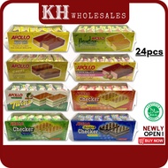 [24pcs x 18g] KH Apollo Layer Cake Apollo Cake Kek Apollo Checker Apollo Chocolate Apolo Cake Pandan