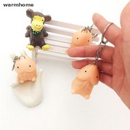 【warmhome】 Cute Squishy Toys Keychain Novelty Release Toy Squishy Keychain Anti-stress Toys Hot