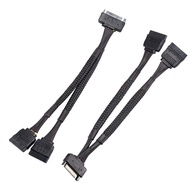 SATA Power Splitter Cable (2 Pack) SSD Power Cable HDD Power Cable Hard Drive Power Cable 6-Inch/15c