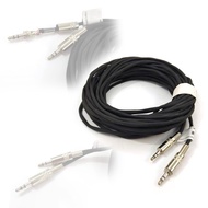 EB Audio wire 3.5mm male to 3.5mm male Stereo Audio Aux Cable 5 Meter Extension Black Cable (35M35M)