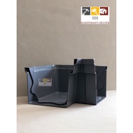 GUTTER MITRE JOINT IN JOINT OUT  (PVC RAINWATER GUTTER) GREY