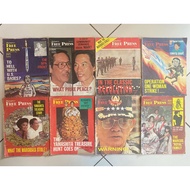 VINTAGE FREE PRESS MAGAZINE 1986-87 - Cory Aquino / Yashita Treasure Story Marcos / Fidel V. Ramos