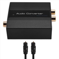 Optical to RCA Converter Audio Converter Digital to Analog Audio Coaxial to RCA Adapter 3.5mm AUX wi