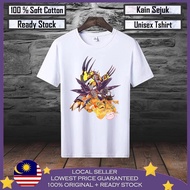 Premium Cotton AGUMON DIGIMON Viral lelaki 100% Cotton Men T shirt Baju T shirt Lelaki Baju Wanita