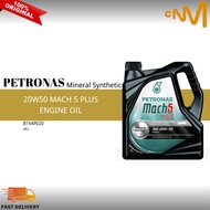 B164F020 PETRONAS MACH 5 PLUS 20W50 API SJ MINERAL Engine Oil 4L